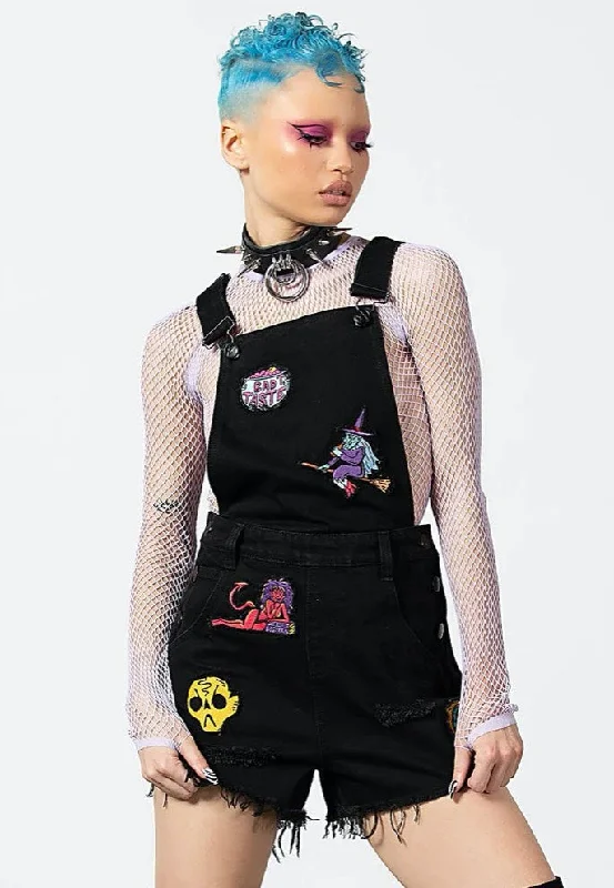 Killstar - Oracle Denim Black - Dungarees