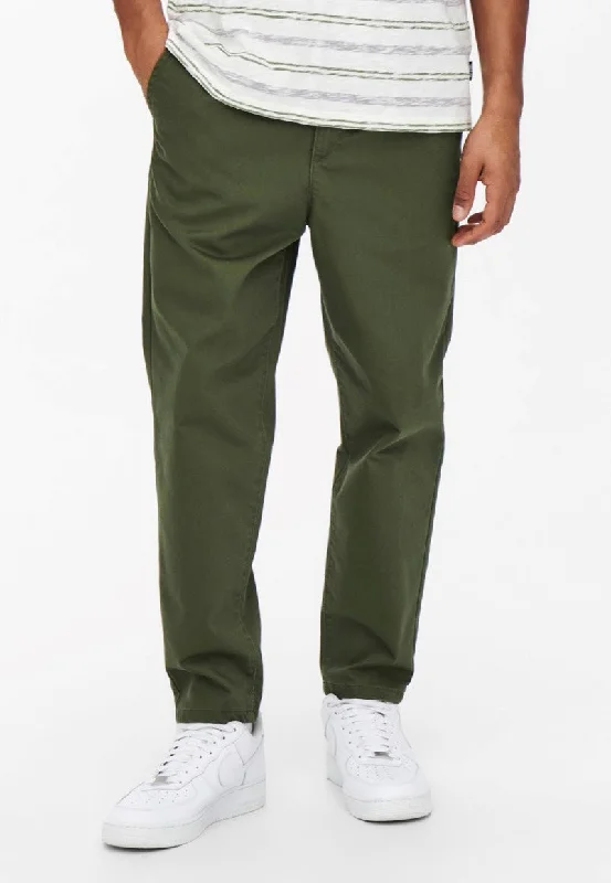 Only & Sons - Dew Chino Tapered Olive Night - Pants