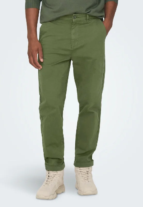 Only & Sons - Kent Cropped Winter Moss - Pants