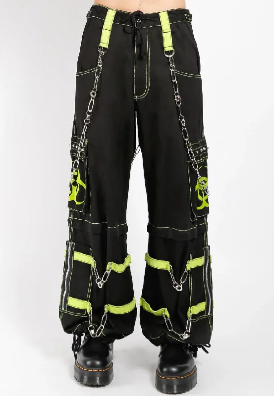 Tripp NYC - Biohazard Zip Off Black/Lime - Pants