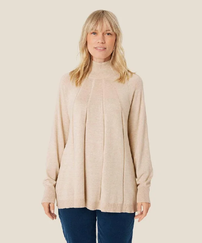 1009549 MaFunse Sweater - Light Beige Melange