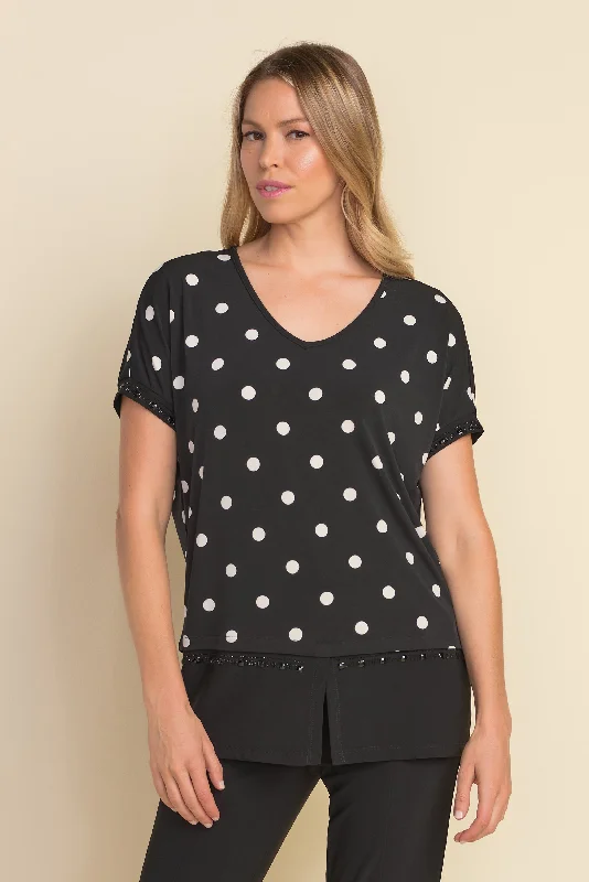 Joseph Ribkoff Polka Dot Top