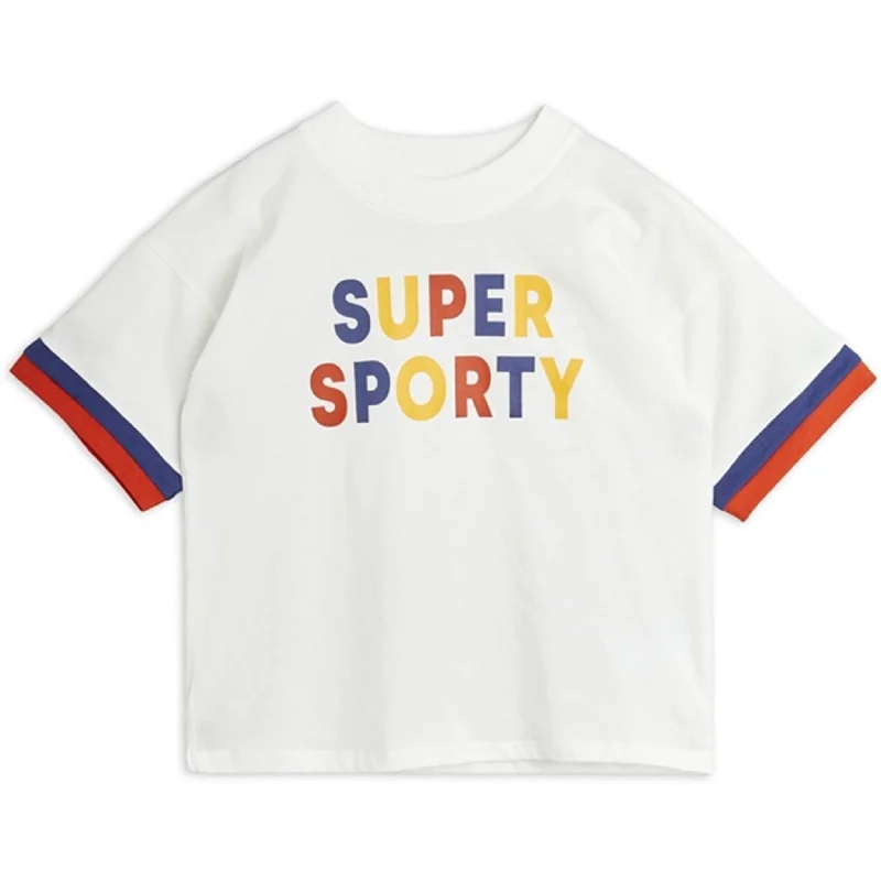 Mini Rodini Offwhite Super Sporty Sp T-shirt