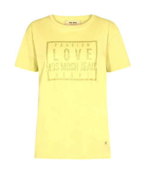 Mos Mosh Yellow Plum Glam O-SS Tee