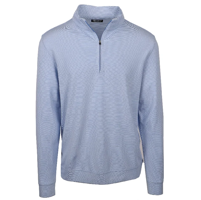 Ambassador Sea Blue / White Performance Quarter Zip