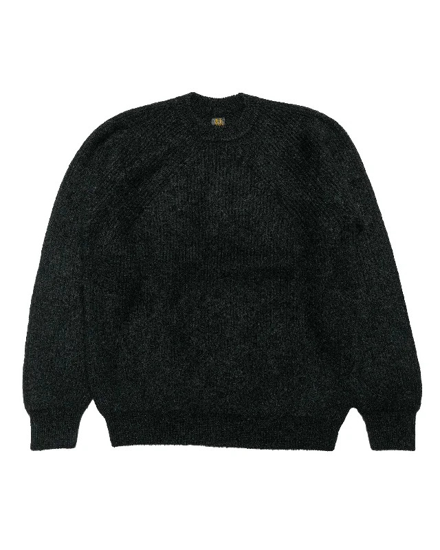 Batoner Pure Mohair Signature Crew Neck Black