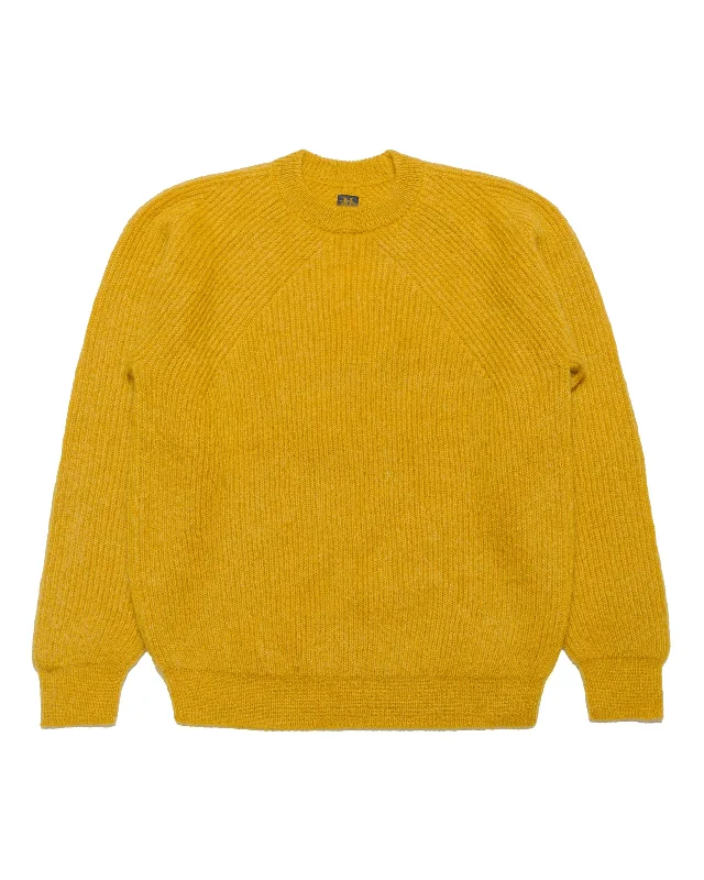 Batoner Pure Mohair Signature Crew Neck Yellow