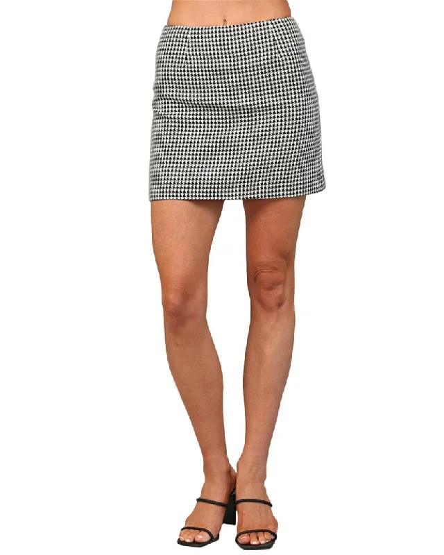 FATE Wool-Blend Mini Skirt