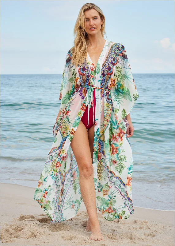 Front Tie Kimono - Coastal Catwalk