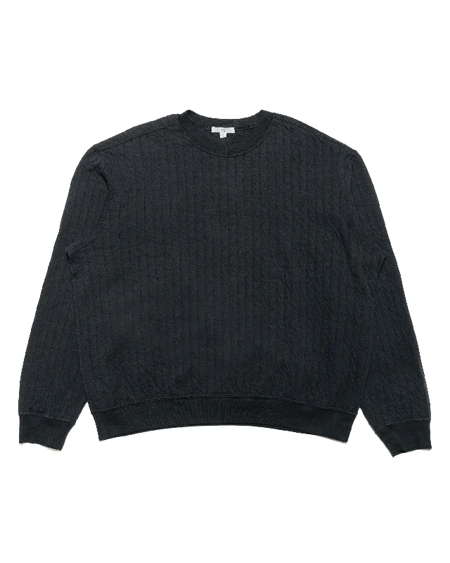 Lady White Co. Quilted Crewneck Anthracite