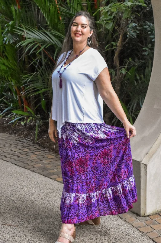 Mante Skirt - Swirl Purple