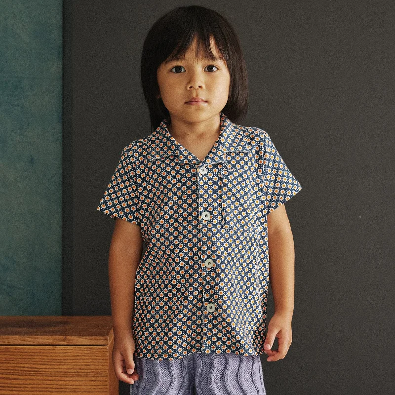 Pima Cotton Sonny Top - Moonlight Flower Dot