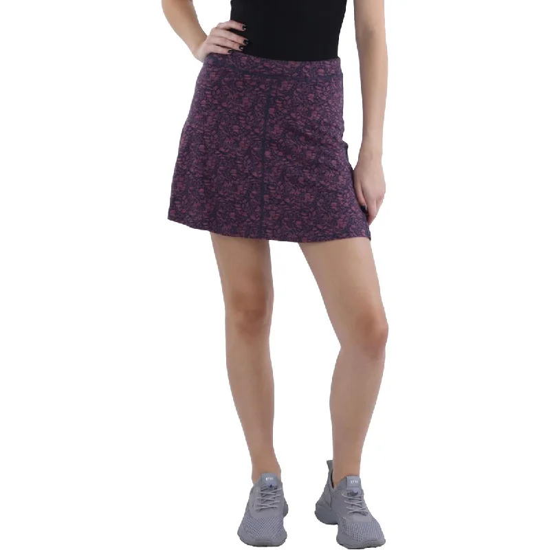 Seleena Womens Floral Mini Skort