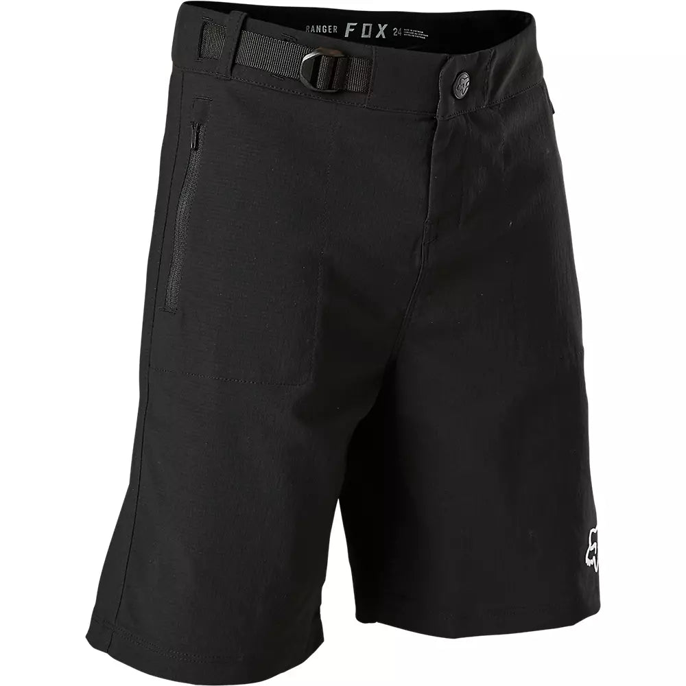 Fox Racing Ranger MTB Short - With Liner - Youth - Black