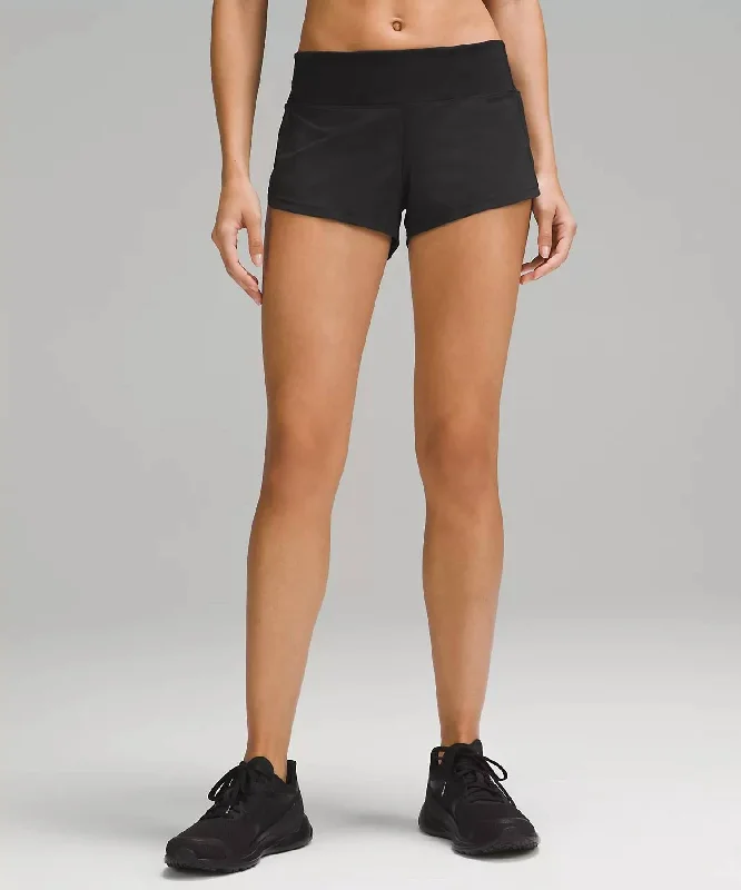 Speed Up Low-Rise Lined Short 2.5" In Black