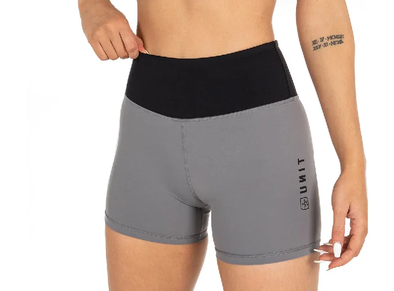 Unit Tempo Mini Active Short - Womens - Gray