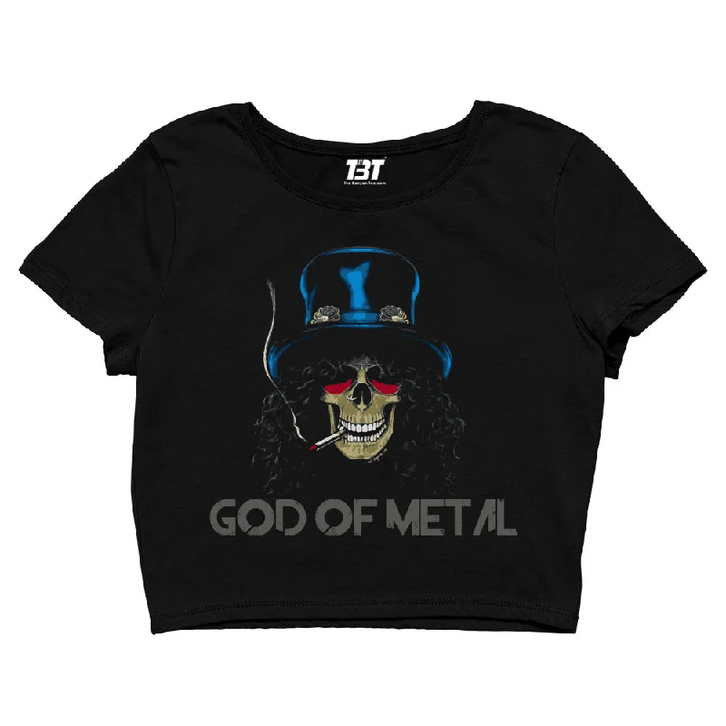 Guns N' Roses Crop Top - God Of Metal - Slash