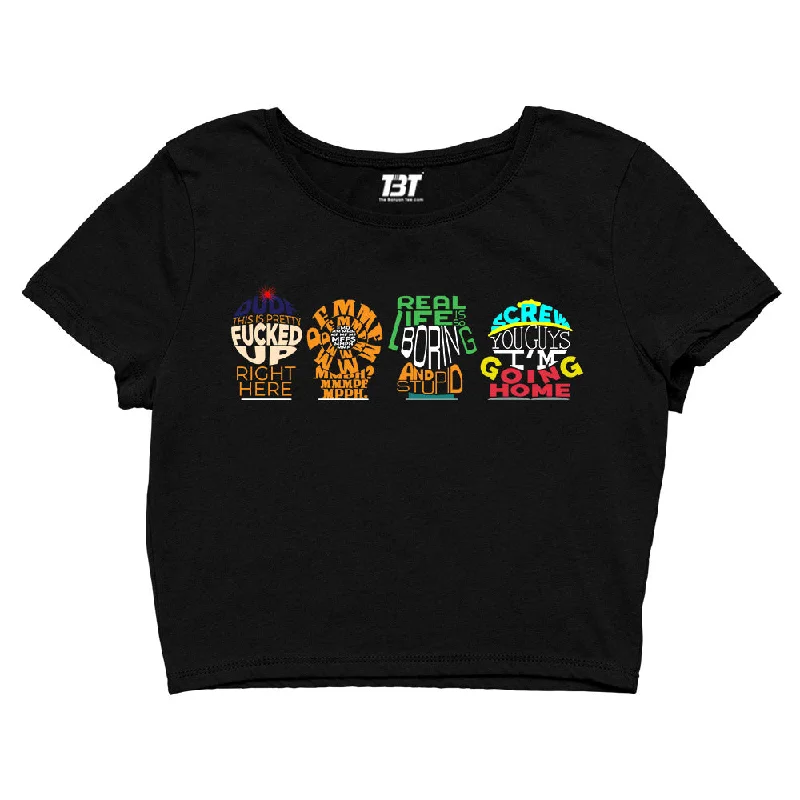 South Park Crop Top - Typography