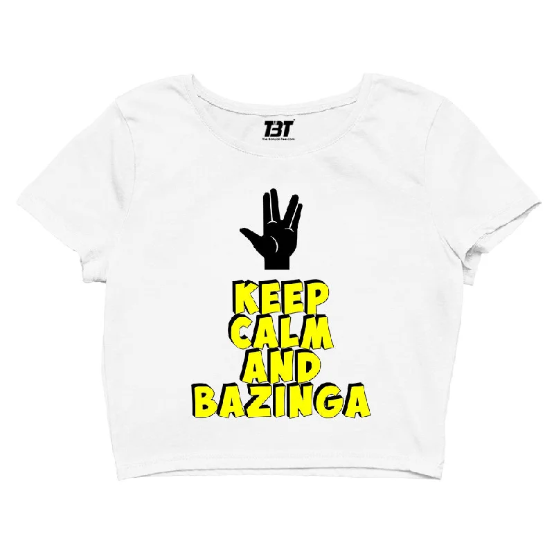 The Big Bang Theory Crop Top - Keep Calm & Bazinga