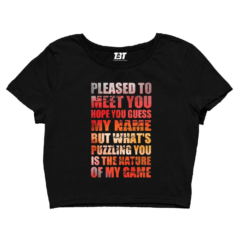 The Rolling Stones Crop Top - Pleased To Meet You