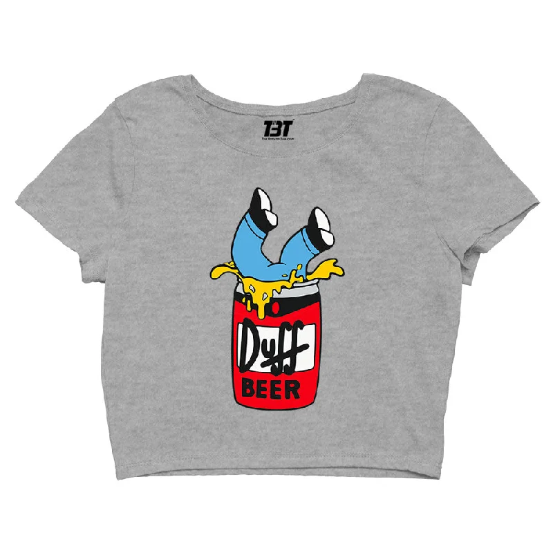 The Simpsons Crop Top - Duff Beer