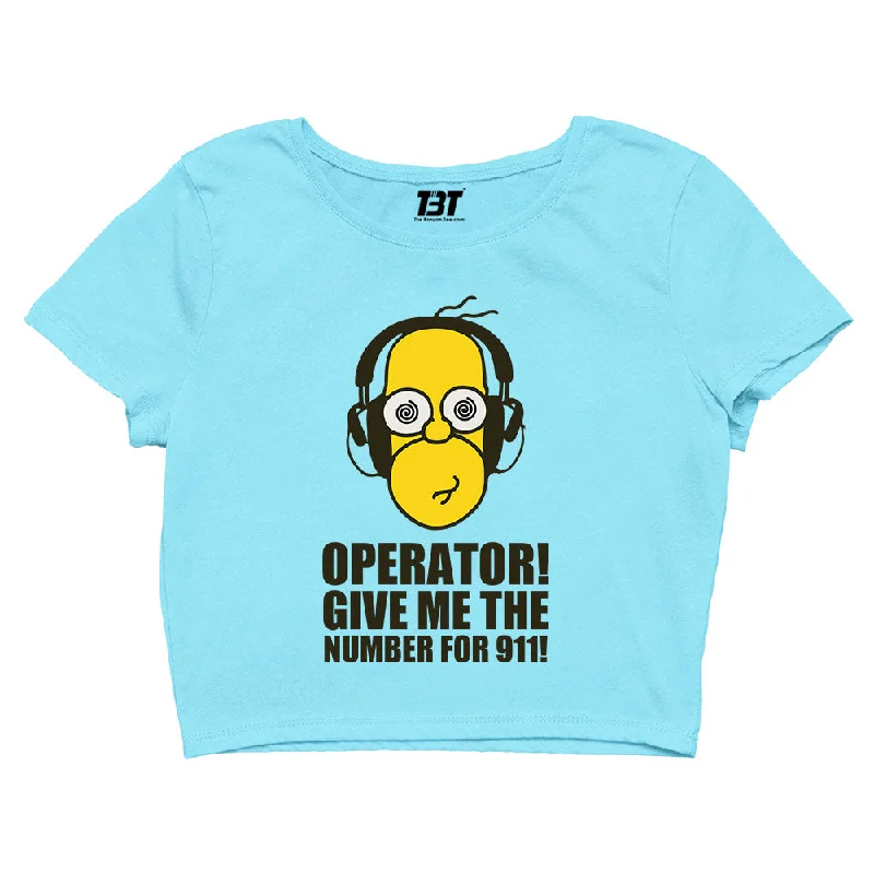 The Simpsons Crop Top - Number For 911