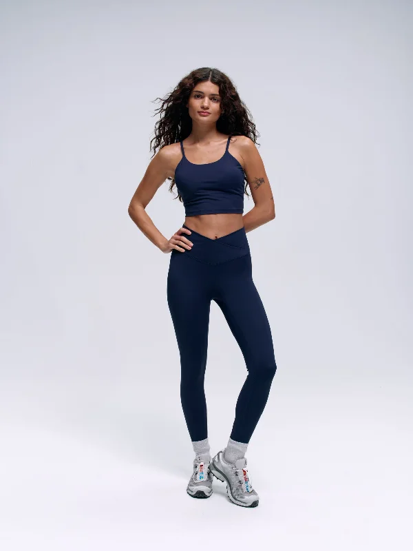 Ultimate Wrap Over Leggings - Navy Blue